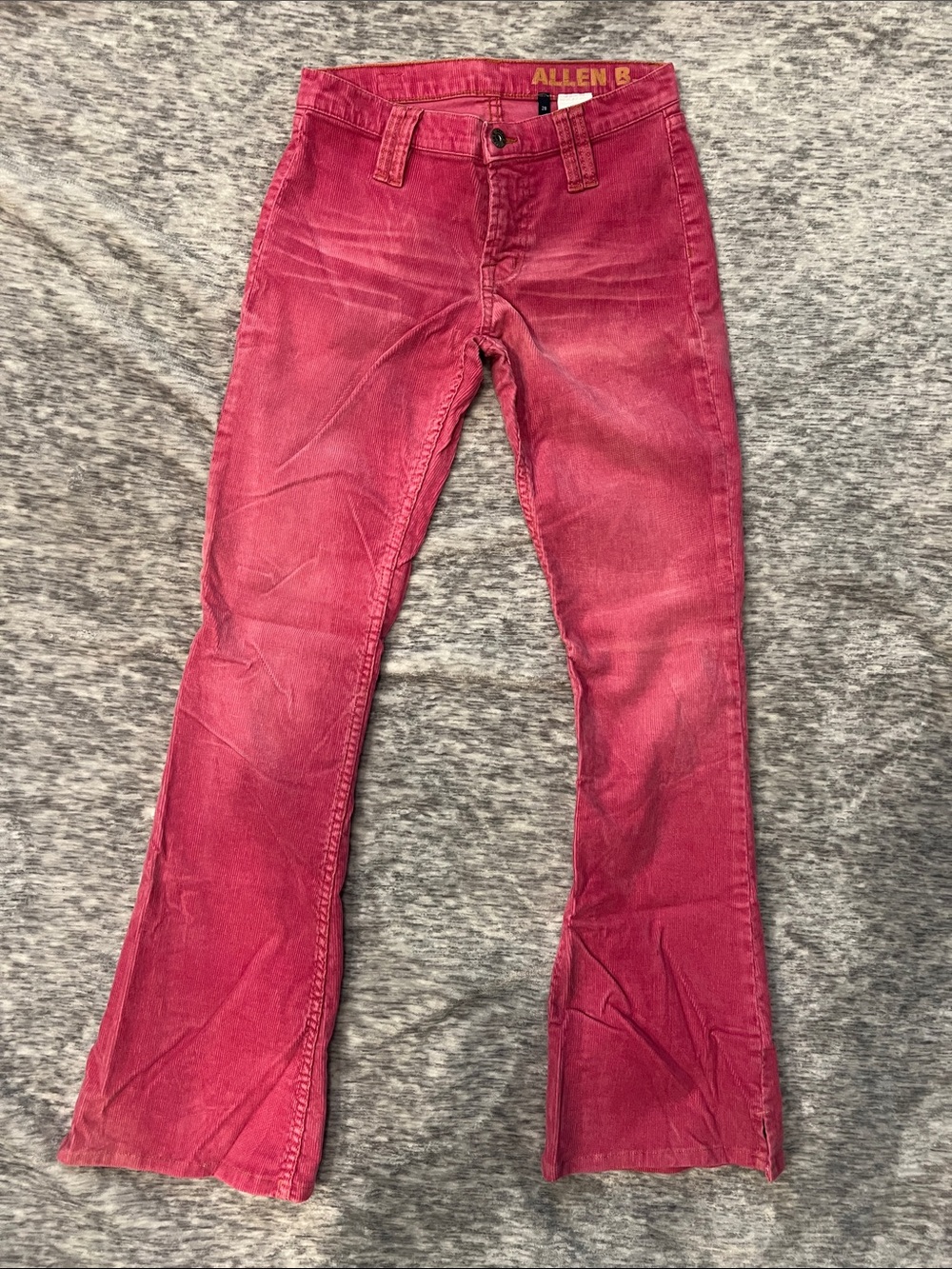 Allen B. By Allen Schwartz Women's Raspberry Corduroy Flare Jeans